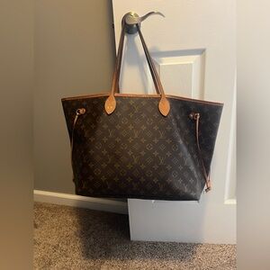 Louis Vuitton Dark Brown Monogram Tote GM